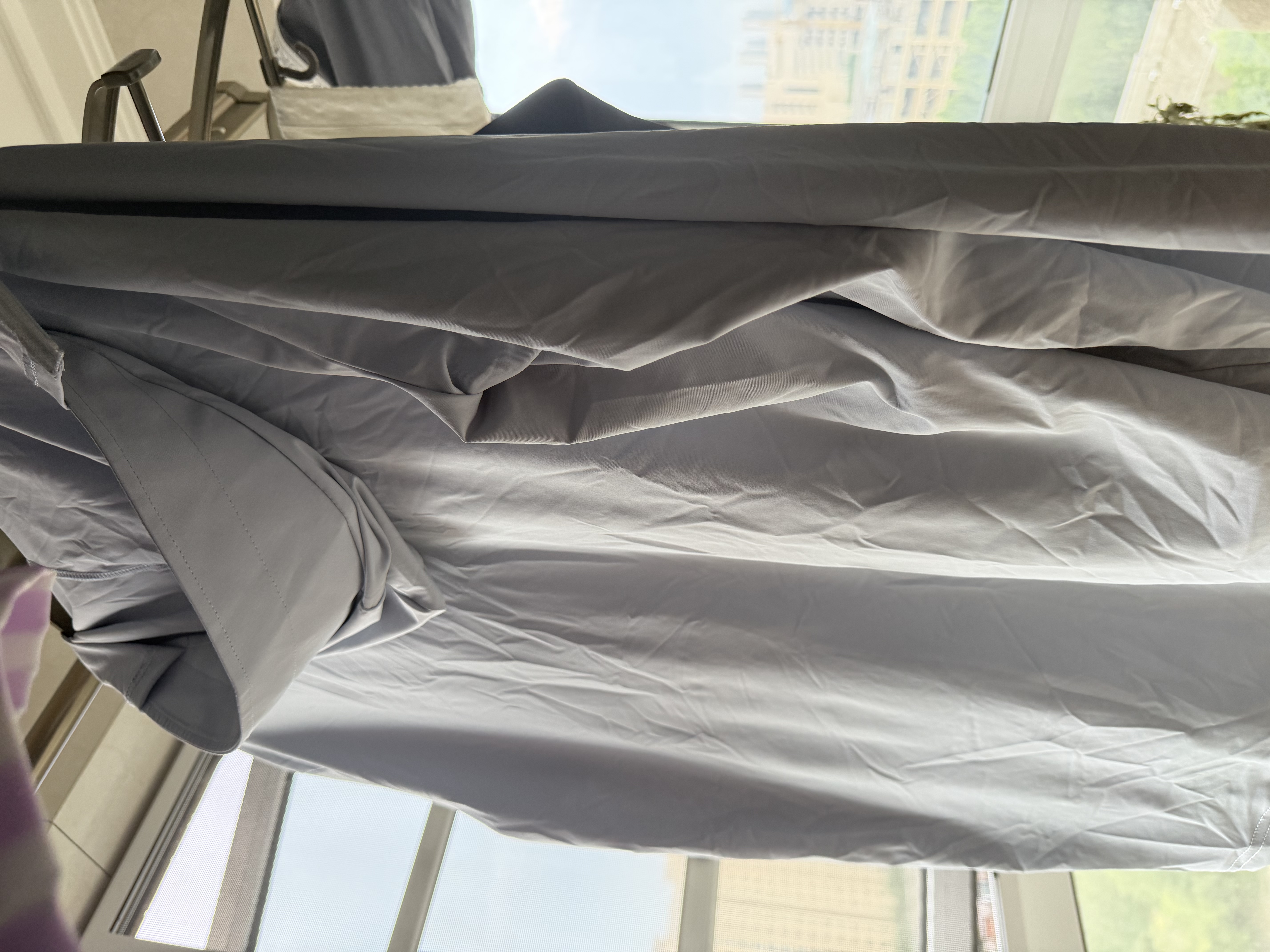 名创优品（MINISO）冰丝防晒衣男夏季户外大帽檐防紫外线外套凉感上衣服 浅灰 XL 实拍图