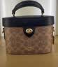 蔻驰（COACH）【品牌直供】奢侈品女包KAY盒子包斜挎包棕CBQ35 生日礼物送女友 实拍图