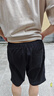 MUJI 男式 棉水洗府绸 短裤休闲短裤男款夏季纯棉全棉AED14A2S 黑色 M 实拍图