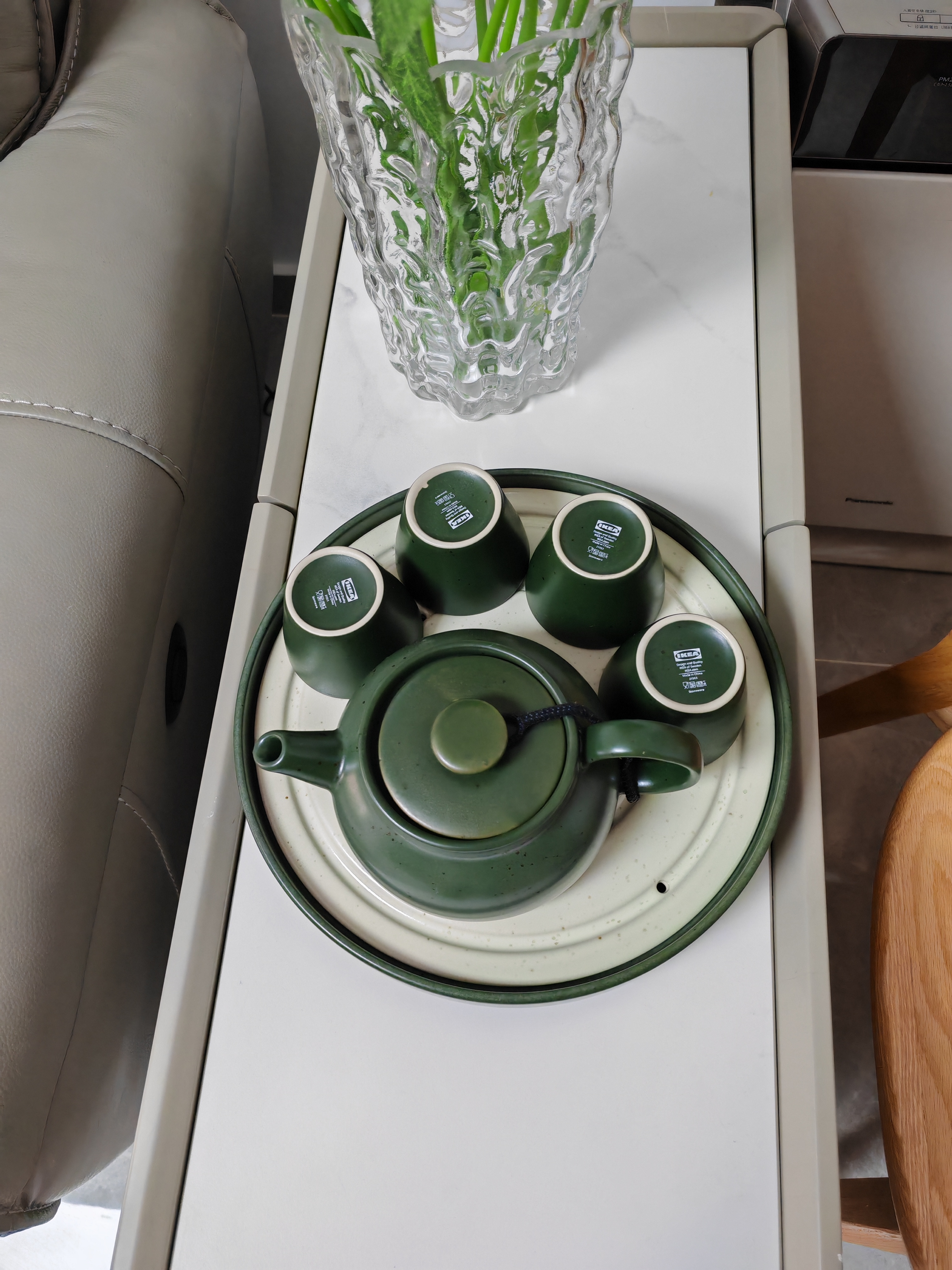 宜家（IKEA）胡斯贝洛托茶壶耐高温礼物茶具办公室泡茶器家用 绿色茶杯98毫升 实拍图