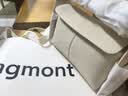 Songmont挂耳系列屋檐包mini设计师款头层牛皮通勤斜挎hobo包 茯苓白 现货 实拍图