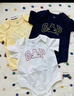 盖璞（GAP）【三件装】婴童2026夏季经典款棉质小熊短袖连体衣爬服687137 实拍图
