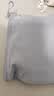 MUJI再生聚酯纤维双拉链包收纳袋居家旅行数据线小收纳包网格包零钱包 深灰色/M/长19×宽13.5cm 实拍图
