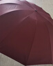 加固折叠雨伞手动结实耐用黑胶晴雨伞两用遮阳防晒学生雨伞 酒红-超大号130cm黑胶防晒款12骨 实拍图