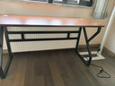 全品屋实木电脑桌双人书桌办公桌工作台学生台式电竞桌140CM 实拍图