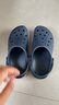 卡骆驰（CROCS）贝雅卡骆班儿童洞洞鞋沙滩鞋男女童包头拖鞋/207018/207019 深蓝色-410 31 (190mm) 实拍图