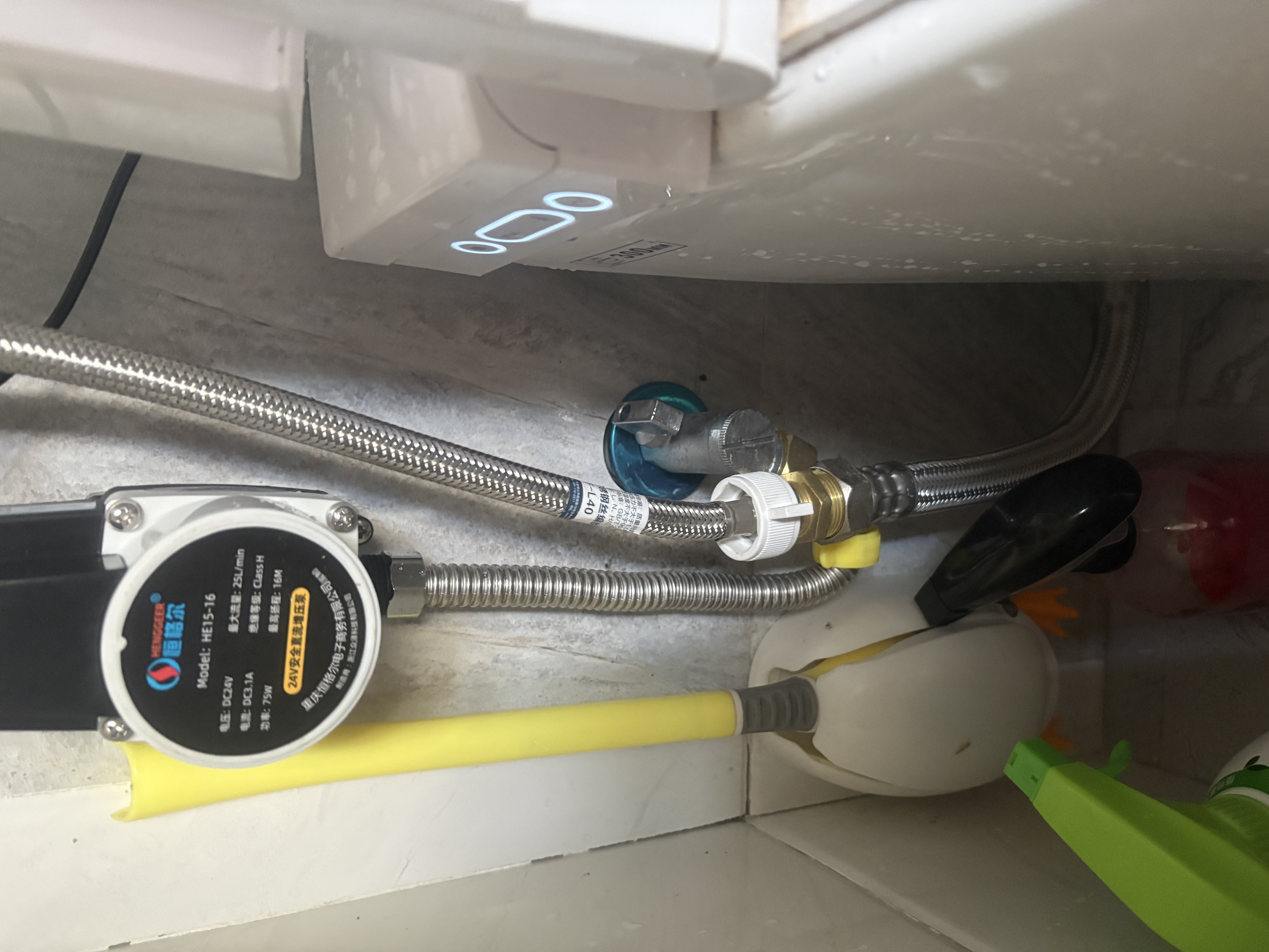 恒格尔增压泵家用热水器加压泵花洒水泵24V全自动小型永磁智能马桶增压 24V永磁款16米扬程 实拍图