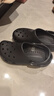 CROCS卡骆驰经典洞洞鞋男鞋一脚蹬女鞋沙滩鞋拖鞋|10001 黑色-001(含智必星) 39 (240mm) 实拍图