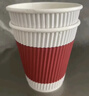 美丽雅一次性纸杯加厚隔热防烫中号40只豆浆奶茶热饮咖啡杯子家用280ml 实拍图