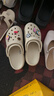 卡骆驰（CROCS）【预售】白鹿同款经典云朵洞洞鞋时尚百搭女鞋花园鞋|206750 骨白色-2Y2(含智必星)【预售】 36 /37(230mm) 实拍图