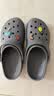 卡骆驰（CROCS）经典洞洞鞋轻便百搭女沙滩鞋包头拖鞋男鞋|10001 石板灰-0DA(含智必星) 43 (270mm) 实拍图