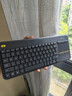 罗技（Logitech）K400Plus无线键盘触控 安卓智能电视电脑笔记本办公键盘 触摸面板无线触控键盘电池紧凑型即插即用 黑色 实拍图