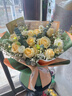 艾斯维娜鲜花速递11朵玫瑰花束送女友生日礼物全国同城配送 11朵香槟玫瑰花束-推荐款 实拍图