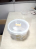 龙士达食品级饭盒微波炉专用可加热密封保鲜盒便当碗上班族带饭  1.2Lx2 实拍图