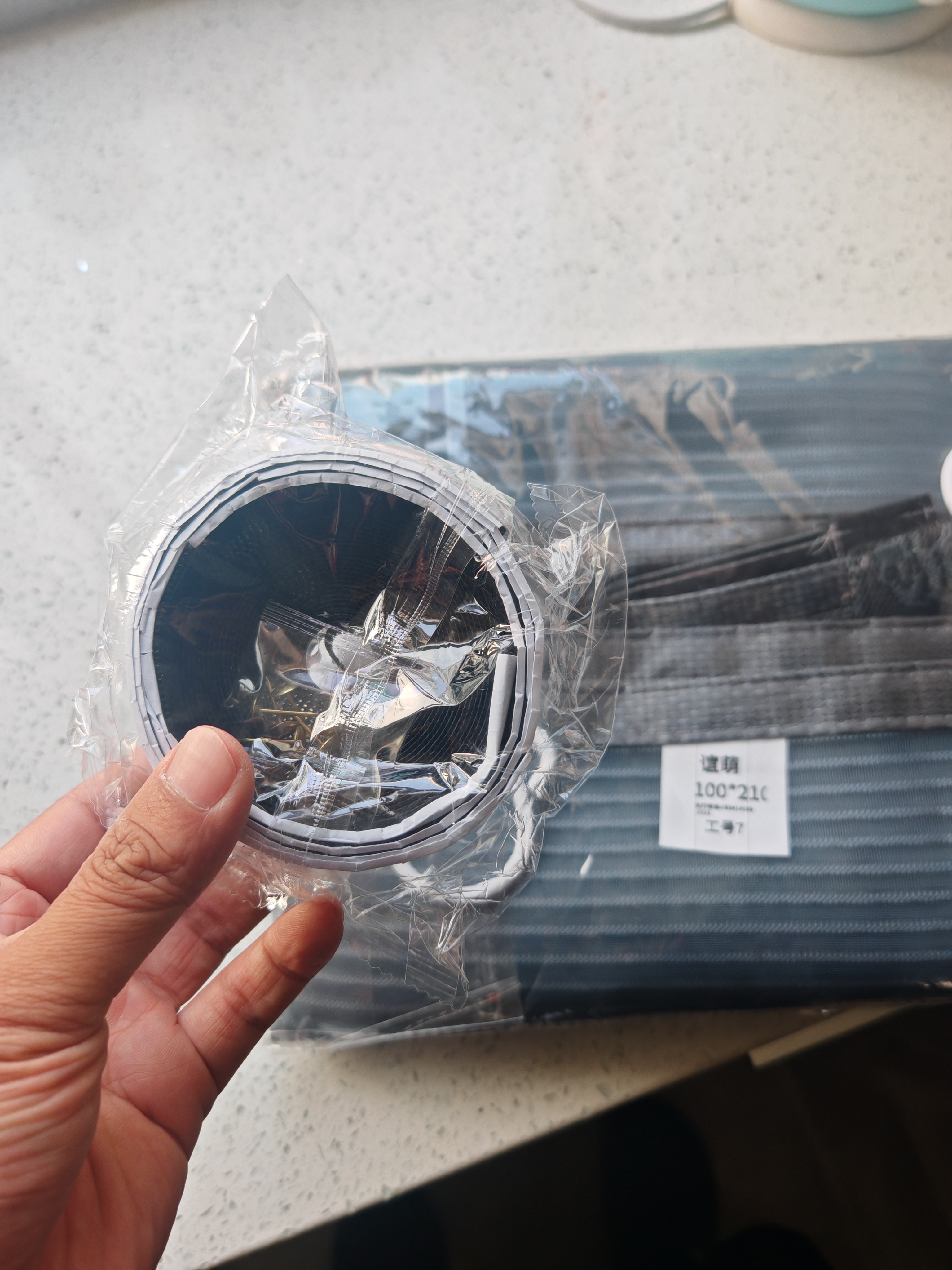 金刚网防蚊门帘家用高档磁吸门帘夏季防蚊纱门磁铁自粘纱窗免打孔 灰太狼的灰色18对磁铁 100*210 实拍图