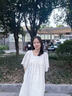 革曼孕妇装夏装宽松大码上衣遮肚子夏季裙子泡泡袖孕妇连衣裙夏天裙子 米白色 L(建议110-130斤) 实拍图