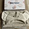 BABYGREAT婴儿浴巾儿童洗澡巾斗篷带帽子新生儿宝宝连帽包裹巾吸水速干四季 【斗篷连帽浴巾丨四季款】小象敦敦 实拍图
