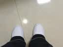 特步女鞋夏新款休闲板鞋女空军一号简约运动休闲低帮百搭舒适小白鞋 特步白-女 【经典版】 40 脚长男25cm女25.5cm( 新法码40.5) 实拍图