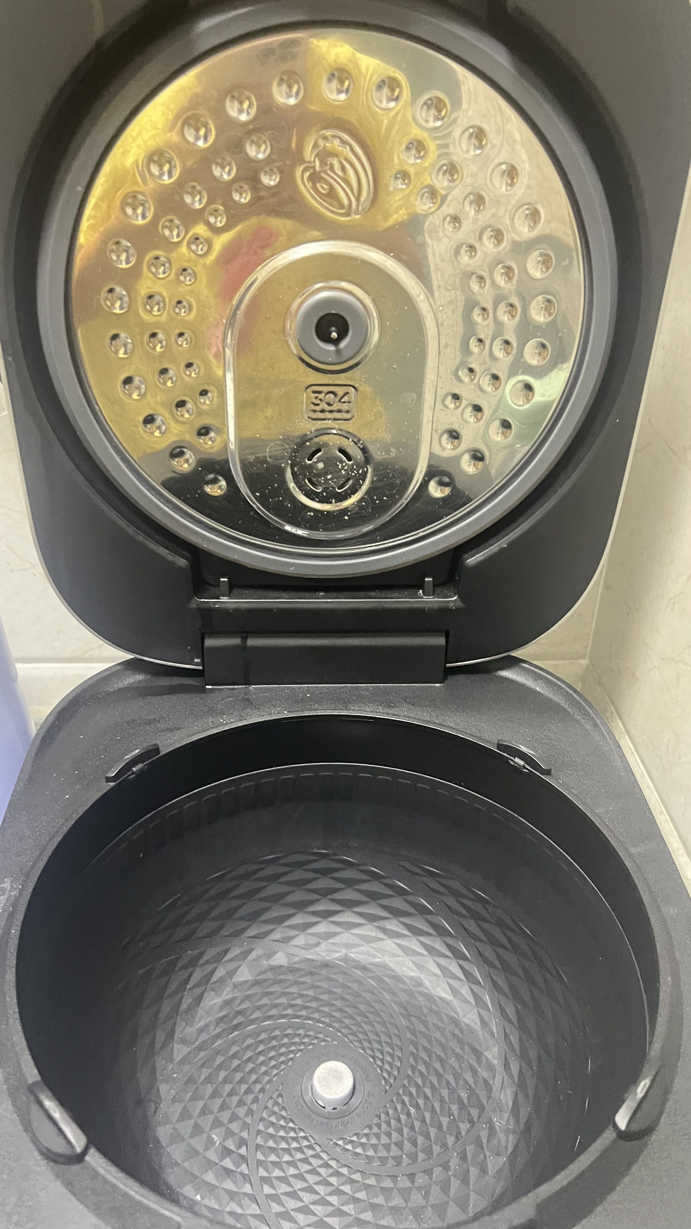 美的（Midea）电饭煲新升级晶钛0涂层花瓣IH加热无涂层3-4人 4-5人316L不锈钢内胆家用4升电饭锅MB-40HB2 实拍图
