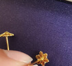 中国黄金（CHINA GOLD）黄金耳钉女士999足金雪花耳钉一对生日礼物送女朋友老婆 【京速达】足金耳钉约1.2g【甄选礼盒】 实拍图