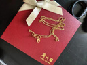 周六福18K黄金项链女肖邦链彩金项链素链生日礼物 黄18K约0.8g-42cm 实拍图