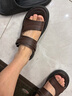 木林森（MULINSEN）头层牛皮凉鞋男士真皮2026夏新款开车户外凉拖两穿大码防滑沙滩鞋 深棕色 运动鞋码，脚胖选大一码 41 (250mm) 实拍图
