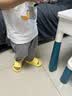 巴布豆儿童拖鞋男女童宝宝软底居家浴室夏季凉拖鞋 黄色 160码 实拍图