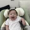 Prigel舒安pro新生婴幼儿宝宝儿童安全座椅可坐可躺车载汽车用0-6-12岁 舒安pro+ 奶油青提(不窝脖设计+单手旋转+175°大躺角) 实拍图