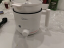 美的（Midea）电煮锅 宿舍小电锅 电蒸锅 学生寝室一体泡面小火锅电煮锅 多功能锅 电热锅 XZE1613 配蒸笼 1.7L 实拍图