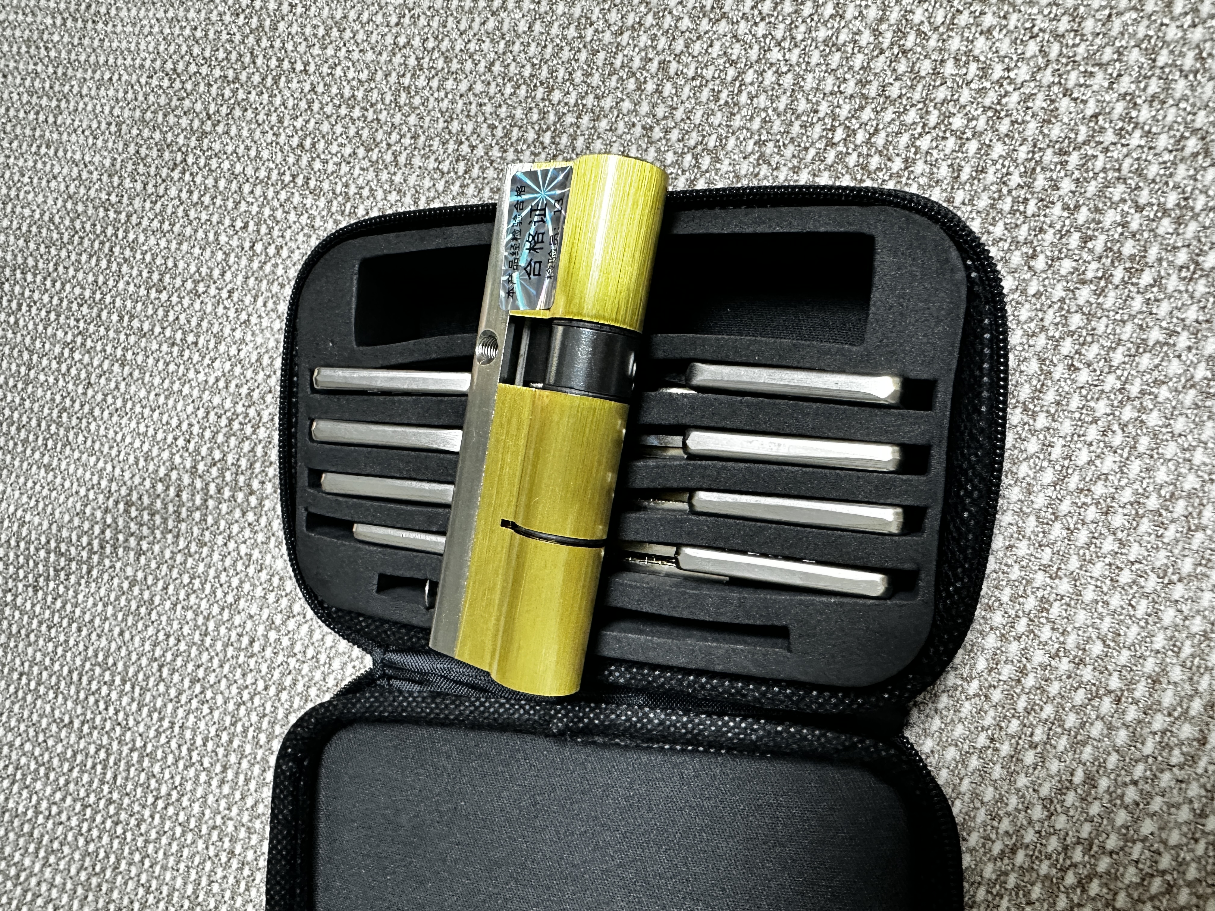 RESET防盗门锁芯入户门C级锁芯叶片全铜家用锁芯铝框门锁芯C09 90P32.5 实拍图