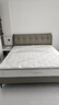 喜临门真皮双人大床现代简约风主卧卧室婚床家具 暖暖S 银鼠灰+白骑士plus床垫 1.8*2米 实拍图