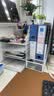 得力（deli）多功能4层金属组合式文件框/盘/栏书立办公用品桌面档案收纳盒多层资料架置物架带笔筒白色PB122 实拍图