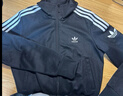 adidas简约三条纹跑步运动立领夹克外套男装秋季阿迪达斯官方 黑色/白（推荐选大一码）   L 实拍图