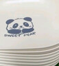 可爱吐骨碟家用餐桌垃圾渣盘果盘轻奢高档吐骨碟小熊吐骨碟小盘子 熊猫款丨干果盘 米色加厚【2个装】 实拍图
