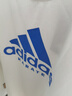 阿迪达斯（adidas）【特价清仓】夏季男女同款短袖男T恤跑步健身运动速干 白蓝 3XL 实拍图