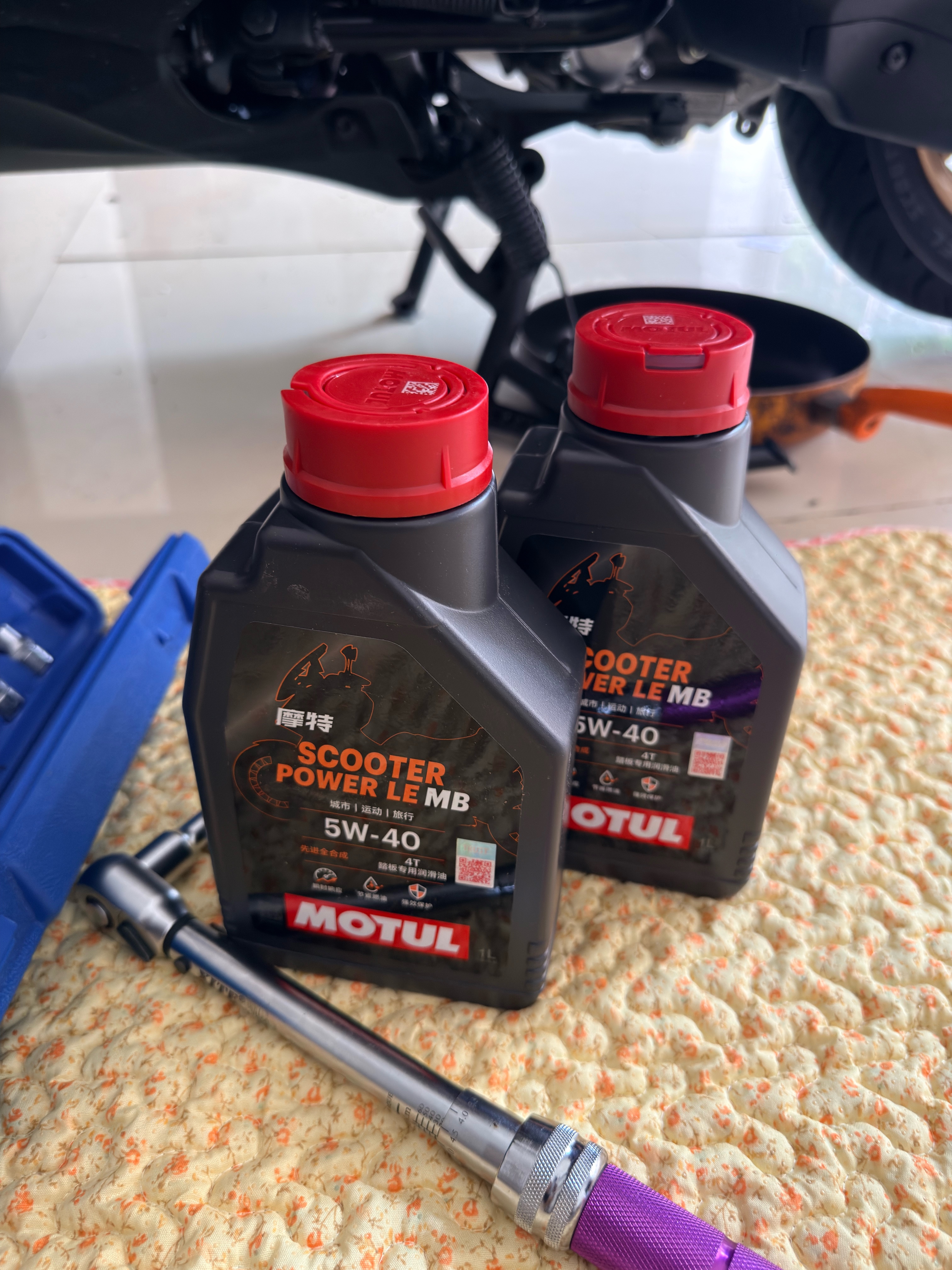 摩特（MOTUL）金绵羊专用MB踏板摩托车机油5W-40 SP级全合成机油UY125 实拍图
