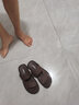 公牛世家凉鞋男夏季透气真皮凉拖两用户外沙滩鞋爸爸男士软底驾车半拖鞋 棕色20017 39(标准皮鞋码) 实拍图