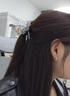 戚小米轻奢风水钻中号抓夹发卡女2026新款高级感发量少后脑勺头发发夹 冰透灰蓝抓夹约8cm-头发少抓得紧 实拍图