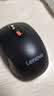 联想（Lenovo）无线蓝牙双模充电鼠标 蓝牙5.0/3.0 便携办公鼠标人体工学设计 Howard Mouse 2022充电版理性黑 实拍图
