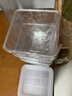 亚克力正方形透明花盆塑料种植盆水培透气加厚蝴蝶兰专用控根盆 2号10.5*9*11cm【送托盘】 1个装 实拍图