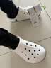 卡骆驰（CROCS）贝雅卡骆班洞洞鞋|205089 白/深蓝-126   40 (250mm)   实拍图