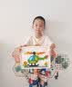 尚美贝贝儿童蘑菇钉按按乐手工diy拼图立体插插乐玩具3-6岁男女孩生日礼物 实拍图