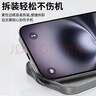 古雷斯（GURRS）适用苹果16手机壳 iphone16保护套镜头全包超薄肤感磨砂半透明防摔简约硅胶软壳 深空黑 实拍图