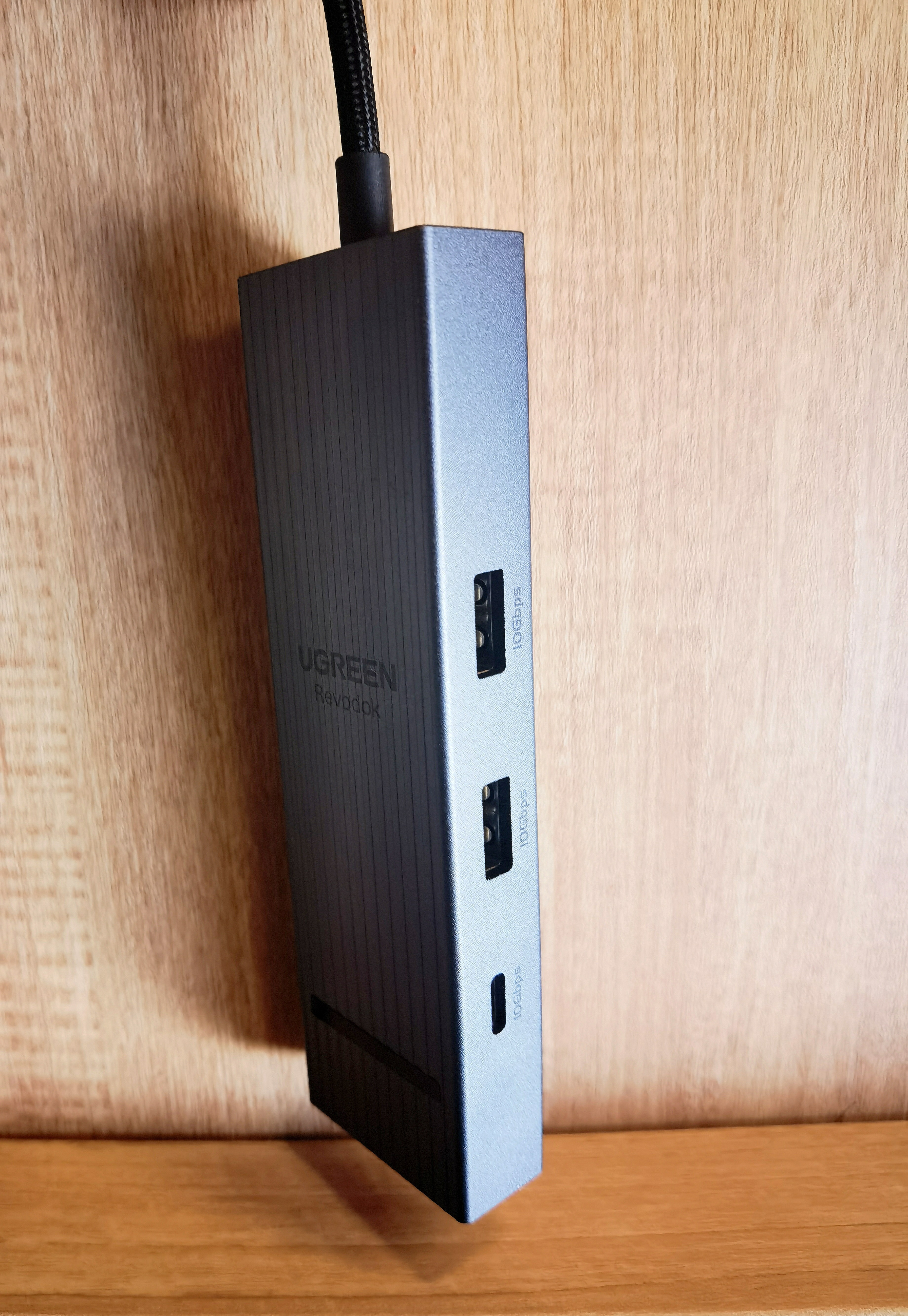 绿联Type-C3.2鳍纹扩展坞千兆网线分线器HDMI2.0转接器10G拓展坞4K60Hz适用华为苹果MacBook/Mac mini 实拍图
