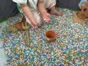 活石（LIVING STONES）儿童沙池玩具套装家庭游乐场沙子在家玩围栏套装仿陶瓷沙生日礼物 实拍图