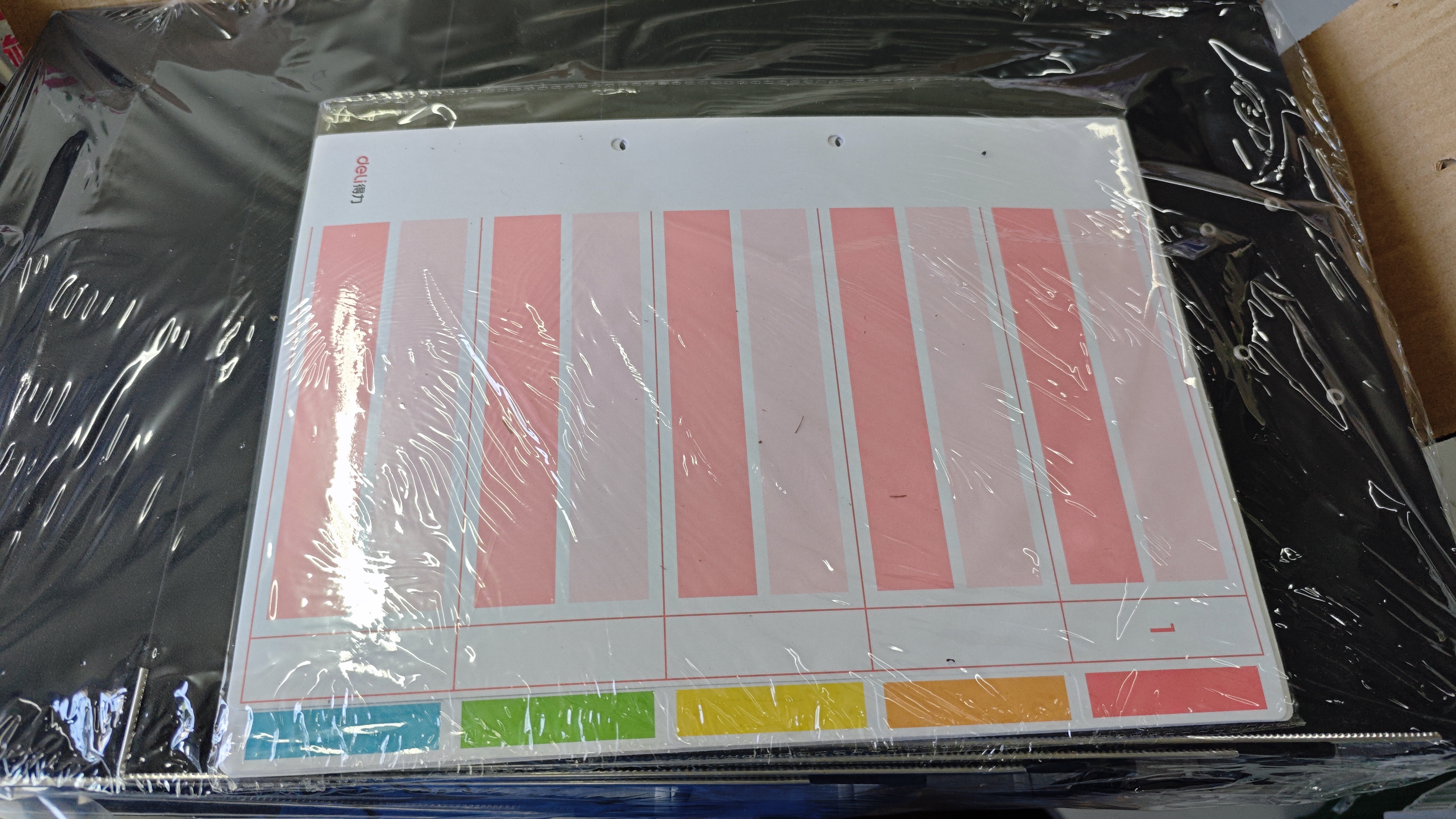 得力(deli) 10只装3寸加厚型欧式快劳夹打孔文件夹A4带孔档案夹活页夹底稿夹黑色 PE701-J10 实拍图