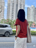班尼路（Baleno）100%纯棉圆领短袖T恤女夏宽松百搭韩版慵懒风透气运动半袖薄上衣 实拍图