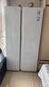 海尔（Haier）冰箱620升双开门对开门冰箱风冷无霜一级能效双变频家用大容量白色电冰箱以旧换新 冰雪白+一级双变频+黑金净化抗菌+90°开门悬停 实拍图