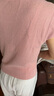 德玛纳【含天然亚麻】夏季气质大圆领短袖线衫宽松小个子针织衫女上衣 实拍图