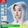 小魔成人一次性雨衣雨披 加厚登山骑行户外旅游透明徒步雨衣长款 实拍图